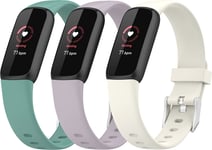 Shieranlee Bracelet en Silicone de Remplacement pour Fitbit Luxe Activity Tracker - Bracelets QuickFit en Silicone de qualité supérieure,Grande Taille