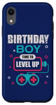 Coque pour iPhone XR Birthday Boy Time To Up Level Up Retro Gamer, amateur de jeux vidéo