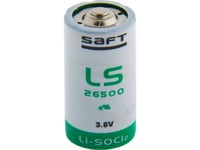 Saft Lithium Battery, R14, 3.6V, Saft, Spsaf-26500-Std, C Ls26500