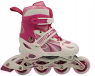 Justerbara Rosa Enfärgade Kubisport Rullskridskor För Barn R. 31-34