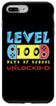 Coque pour iPhone 7 Plus/8 Plus Level 100 Days Of School Jeux vidéo débloqués pour garçons
