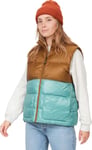 Marmot Women's Guides Down Vest L, Hazel/Blue Agave L female