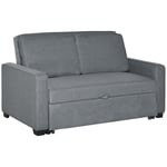 Modern 2 Seater Sofa Bed Click Clack Couch Sleeper Settee for Bedroom