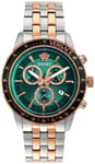 Versace VEZCA0424 Sport Grøn/Rosaguldtonet stål Ø44 mm
