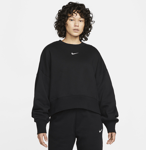 Nike Women's Over-oversized Crew-neck Sweatshirt Sportswear Phoenix Fleece Urheilu BLACK/SAIL