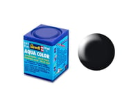 Greenhills Revell Aqua Colour Acrylic Paint Silk Black RAL 9005 18ML 36302 - NEW