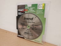 TREND 250MM 80T TCT TABLE MITRE SAW BLADE DEWALT MAKITA BOSCH ETC  CSB/25080 