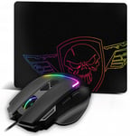 PRO-M3 Gaming Mouse + Mouse Pad Black