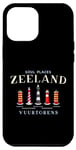 Coque pour iPhone 15 Plus Zélande, côte de la mer du Nord Pays-Bas, phares dessin
