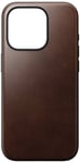 Nomad Modern Horween Leather Case (iPhone 15 Pro) - Svart