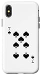 iPhone X/XS Seven (7) of Spades Poker Card Playing Card Case