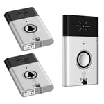 ZYElroy 1 to 2 Wireless Doorbell H6 Voice Intercom System Visitor Calling System 300M Distance Outdoor Transmitter Indoor Receiver