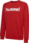 hummel Men's go cotton logo sweatshirt True Red
