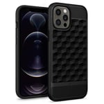 Caseology Parallax Case Compatible with iPhone 12 Pro Max - Matte Black