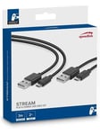 STREAM Play & Charge USB Cable Set 3m - Charging cable for wireless game controller - Sony PlayStation 4