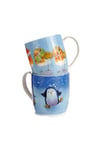 Robin and Penguin Mug Set