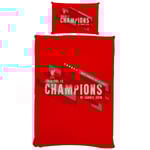 Liverpool FC Champions Of Europe Påslakan Set Enkelsäng Röd Red Single