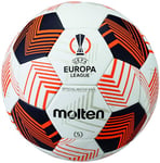 Molten Ballon de Football Officiel UEFA Europa League 5000 UEL | Texture Mate liée à la précision Accentec Qualité Pro Ultimate | Taille 5 – pour garçons et Filles à partir de 14 Ans et Adultes