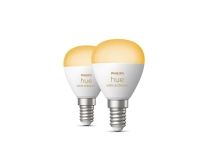 Philips Hue White ambiance - LED-lyspære - form: P45 - E14 - 5.1 W - klasse F - varm til kjølig hvitt lys - 2200-6500 K (en pakke 2)
