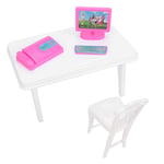 Zwindy Girl Toy Gift Set, 18 * 11 * 9.5cm Plastic Mini Mini Furniture, Durable for Kids Boy Girl Doll House