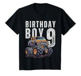 Youth 9 Years Old Monster Truck Birthday boy T-Shirt