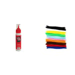 anitas Tacky PVA Glue-60ml, Adhesive, White, 2.7 x 14.5 centimeters & Bright Ideas 100 Assorted 150mm x 6mm, Multi Colour Pipe Cleaners, Chenille Stems, Arts & Craft