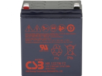 CSB Battery HR 1227W high-rate HR1227WF2 Blybatteri 12 V 6,2 Ah Blyfilt (B x H x D) 90 x 106 x 70 mm Platt plugg 6,35 mm, platt plugg 4,8 mm Underhållsfritt,