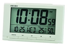 Seiko UK Limited - EU Alarm Clock, White, Standard