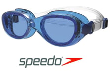 SPEEDO FUTURA CLASSIC JUNIOR SWIMMING GOGGLES  6-14 YEARS BLUE FREE POSTAGE!