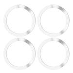 kdjsic 4PCS Universal Round Metal Rings for Magnetic Qi Wireless Charger Air Vent Magnet Car Mount Holder