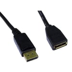 2m DisplayPort DP Extension Cable Monitor Lead Male to Female Display Port