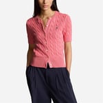 Polo Ralph Lauren Cable-Knit Short-Sleeve Cardigan - Ribbon Pink