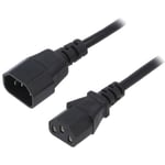 Adnauto - Cable rallonge C13 femelle vers C14 mal 1.8m 0.5mm2
