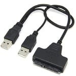 Technobebe.shop USB2.0 to SATA Cable 15+7 Pin 2.5'' 3.5'' Inch HDD SSD Hard Drive