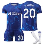 Chelsea Hemma Barn Fotbollströja med Strumpor NO.20 Palmer-WELLNE 2024-2025 Vuxen S Adult S