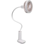 Tlily - Lampe de bureau led portable rechargeable par usb Lampe de ventilateur Veilleuse led a pince flexible Lampe de table de lecture au chevet des