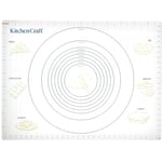KitchenCraft Non Stick Pastry Mat with Measurements, Plastic, Extra Large, 61 x 45 cm