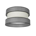 Abat-jour suspendu 50 x 50 x 25 cm gris-beige avec diffuseur inclus, idéal pour éclairer les espaces et décorer les pièces.
