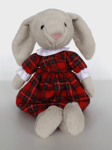 Jellycat - Christmas - Lottie Bunny Tartan - Soft Quirky Beanie - New / Tag