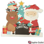 Countdown To Christmas Hanging Plaque Advent Board Calendar Kids Decor G3978 UK