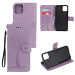 Sammenfoldeligt iPhone 11 Pro etui - Lyst lilla