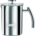 Bialetti Cappuccinatore Manual Milk Frother Stainless Steel Induction, 6 Cup