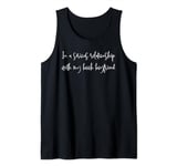 Relationship with book boyfriend Funny Book Reader Booktok Tank Top