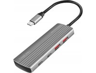 Logilink Usb 3.2 Gen2 Hub, 4+1-Port, 2X Usb-A, 2X Usb-C, Pd 100W, Aluminum
