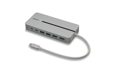 Lindy 43360 dockingstation Ledningsført USB 3.2 Gen 1 (3.1 Gen 1) Type-C Sølv, Hvid