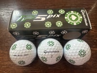 TaylorMade TP5 Pix 'Poker (Green)' Limited Edition Golf Balls x 3 NEW in Sleeve
