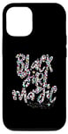 Coque pour iPhone 13 Pro Black Girl Magic Melanine Black Queen Woman Rainbow Leopard