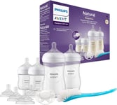 Philips Avent Baby Bottle Newborn Gift Set - 4 Baby Milk Bottles, 2 Extra Nipple