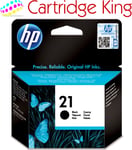 HP 21 Black Original Ink Cartridge Page Yield 190 (P/N C9351AE)