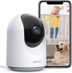 GNCC Baby Monitor, Pet Dog Puppy Camera, WiFi Indoor Security Camera, 1080P 360°